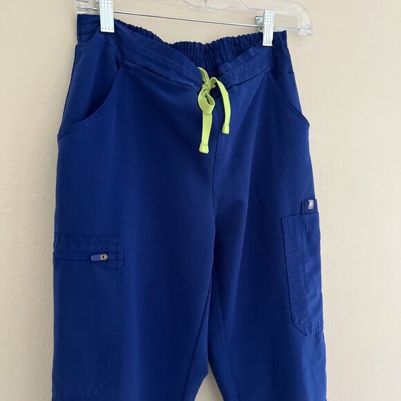 FIGS Technical Collection Cargo Scrub Pants Style TW2000T, Royal Blue- Size XS T - Picture 5 of 8